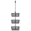 vidaXL Étagère de douche suspendue 30x15x(67-105) cm aluminium