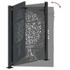 vidaXL Portail de jardin 100x150 cm en acier Corten avec motif arbre