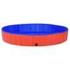 vidaXL Piscine pliable pour chiens Rouge 200x30 cm PVC