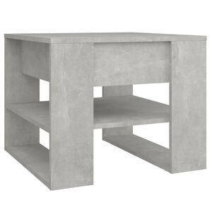 vidaXL Table basse gris b&eacute;ton 55,5x55x45 cm bois d'ing&eacute;nierie