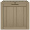 vidaXL Bo&icirc;te de stockage de jardin gris 55,5x43x53 cm polypropyl&egrave;ne