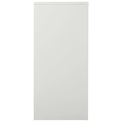 vidaXL Armoire à portes coulissantes Gris clair 90x40x90 cm Acier