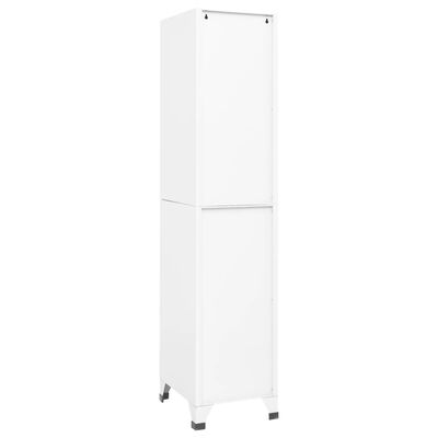 vidaXL Armoire à casiers Blanc 38x45x180 cm Acier