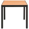vidaXL Ensemble &agrave; manger de jardin 3 pcs noir et marron