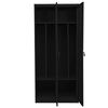 vidaXL Garde-robe Noir 80x50x180 cm Acier