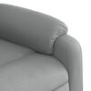 vidaXL Fauteuil inclinable de massage &eacute;lectrique gris clair tissu