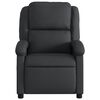vidaXL Fauteuil inclinable de massage électrique noir cuir véritable