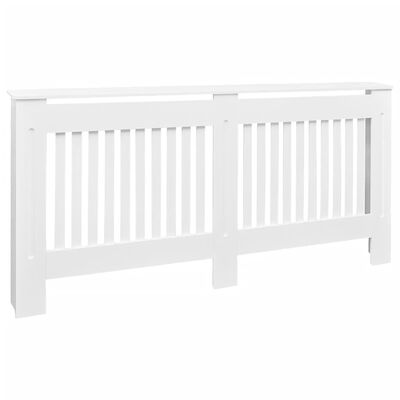 vidaXL Cache-radiateur Blanc MDF 172 cm