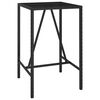 vidaXL Ensemble de bar de jardin 3 pcs noir r&eacute;sine tress&eacute;e