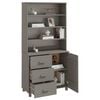 vidaXL Buffet HAMAR Bois massif de pin Gris clair