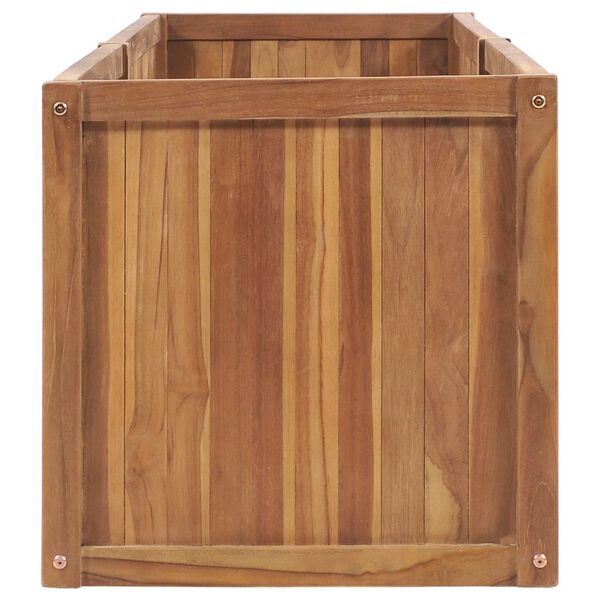 vidaXL Lit sur&eacute;lev&eacute; de jardin 200x50x50 cm Bois de teck solide