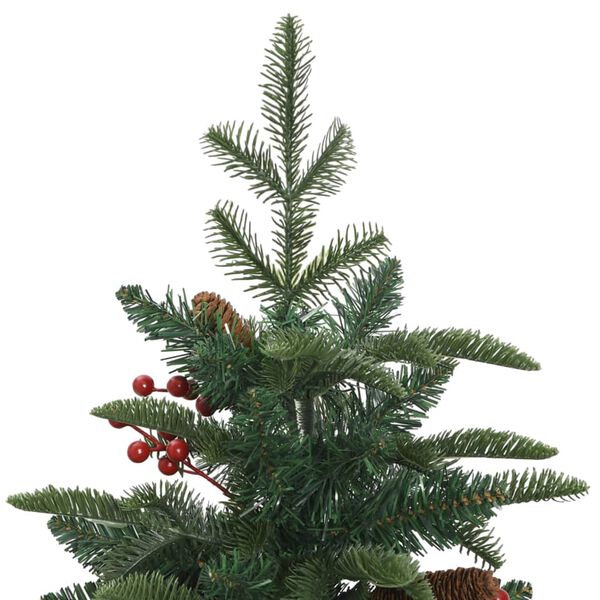 vidaXL Sapin de No&euml;l artificiel avec pommes de pin et baies 150 cm