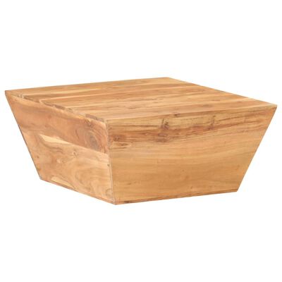 vidaXL Table basse en forme de V 66x66x30 cm Bois d'acacia massif