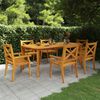 vidaXL Table de jardin 200x100x75 cm Bois d'acacia solide