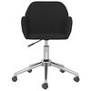 vidaXL Chaise pivotante de bureau Noir Tissu