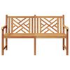 vidaXL Banc de jardin Marron 150 x 60 x 90 cm Bois de teck solide