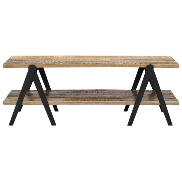 vidaXL Table basse 115x60x40 cm Bois de r&eacute;cup&eacute;ration massif