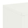 vidaXL Support de Plante 2 pcs Blanc 24 x 24 x 75 cm Acier