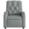 vidaXL Fauteuil inclinable de massage &eacute;lectrique gris clair tissu