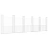vidaXL Panier de gabion en forme de U avec 6 poteaux Fer 620x20x200 cm