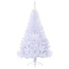 vidaXL Sapin de No&euml;l artificiel moiti&eacute; avec support blanc 150 cm PVC