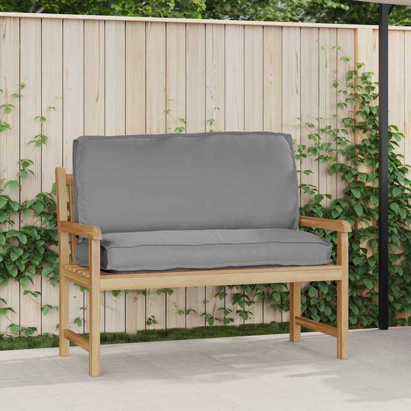 vidaXL Coussin Gris 120 x 50 x 12 cm Tissu Oxford