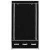 vidaXL Garde-robe Noir 87 x 49 x 159 cm Tissu