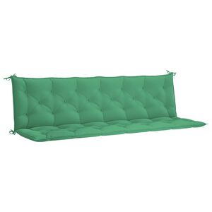 vidaXL Coussin de banc de jardin vert 200x(50+50)x7 cm tissu oxford