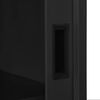 vidaXL Armoire &agrave; portes coulissantes avec jardini&egrave;re Anthracite Acier