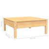 vidaXL Salon de jardin 3 pcs avec coussins cr&egrave;me Bois de pin massif
