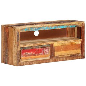 vidaXL Meuble TV 88x30x40 cm Bois massif de récupération