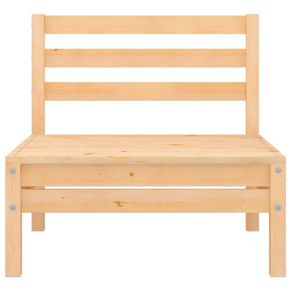 vidaXL Canapés centraux de jardin 2 pcs Bois de pin massif