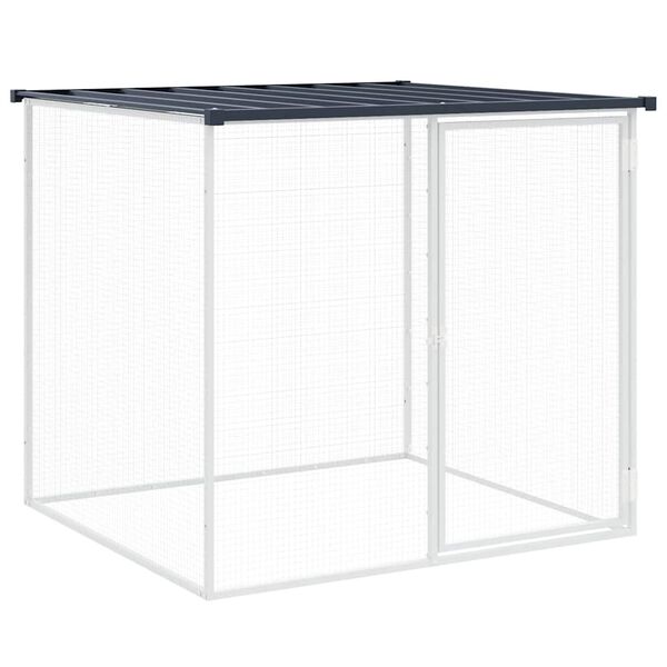 vidaXL Poulailler avec toit anthracite 103x98x90 cm acier galvanisé