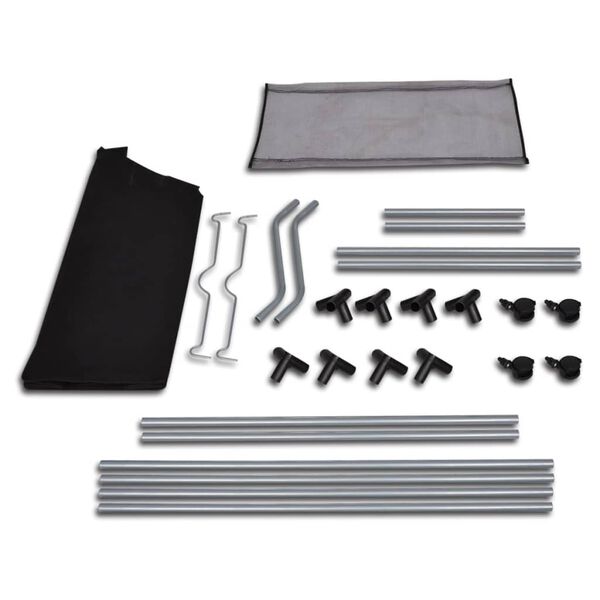 vidaXL Trieuse &agrave; linge avec 4 sacs gris