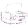 vidaXL Table basse Bois de r&eacute;cup&eacute;ration 70 x 70 x 38 cm