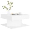 vidaXL Table basse Blanc 57x57x30 cm Bois d'ing&eacute;nierie