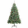 vidaXL Sapin de No&euml;l artificiel articul&eacute; 300 LED et boules 180 cm