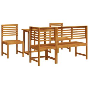 vidaXL Ensemble bistro de jardin 5 pcs Marron Bois d'Acacia Massif