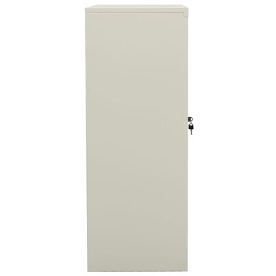 vidaXL Armoire de bureau Gris clair 90x40x105 cm Acier