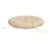 vidaXL Coussin rond beige &Oslash; 100 x11 cm tissu oxford