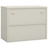 vidaXL Armoire de bureau Gris clair 90x40x70 cm Acier