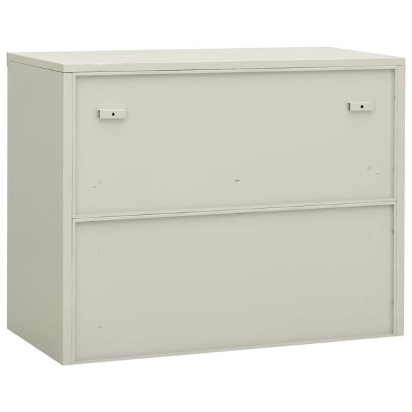 vidaXL Armoire de bureau Gris clair 90x40x70 cm Acier