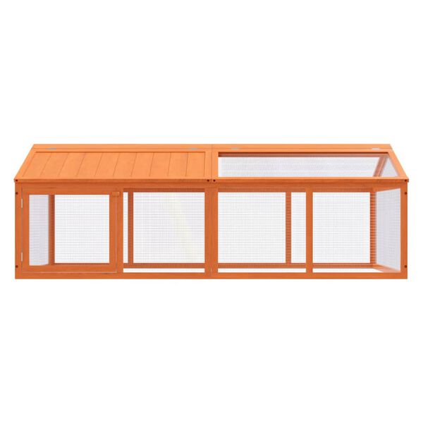 vidaXL Enclos animaux marron 200x112,5x74 cm bois massif de pin