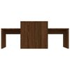 vidaXL Ensemble table basse Ch&ecirc;ne marron 100x48x40cm Bois d'ing&eacute;nierie