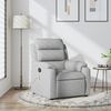 vidaXL Fauteuil de massage inclinable gris clair tissu