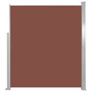 vidaXL Auvent latéral rétractable 120 x 300 cm Marron
