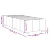 vidaXL Cadre de lit sans matelas gris clair double tissu