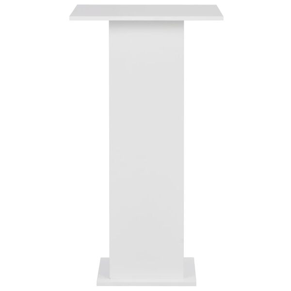 vidaXL Table de bar Blanc 60x60x110 cm