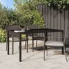 vidaXL Table de Jardin Marron 150 x 90 x 75 cm polyrotin