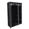 vidaXL Garde-robe pliable Noir 110 x 45 x 175 cm